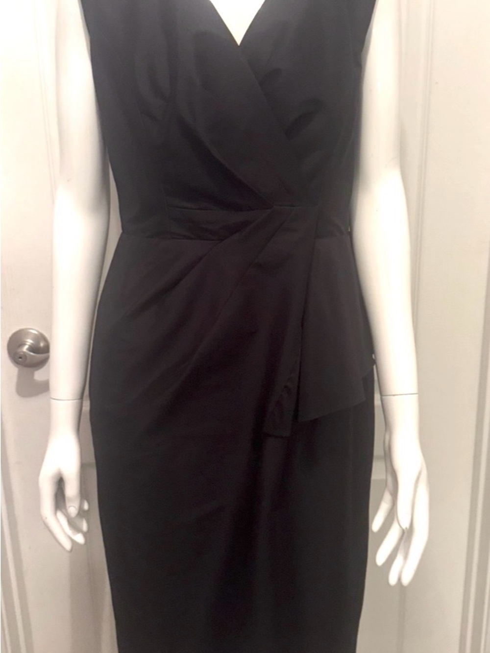 Evan Picone Black Strapless Sheath Dress
